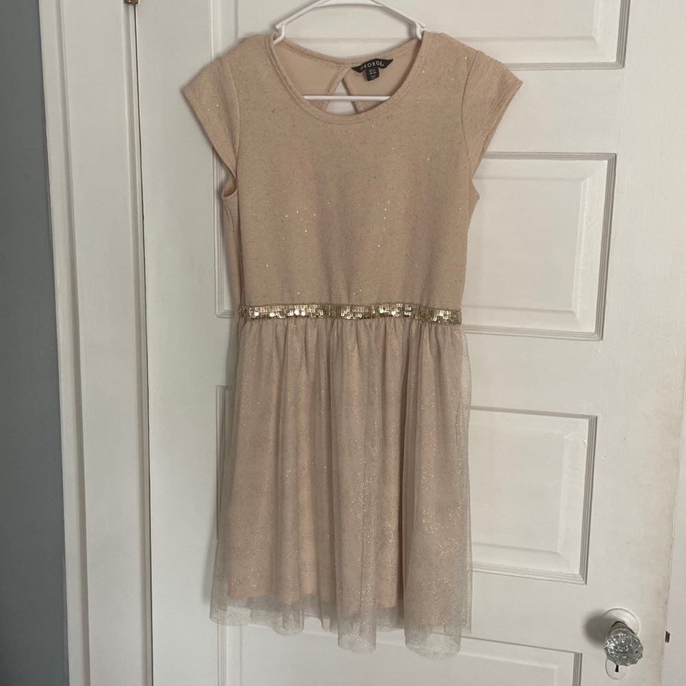 tan sparkly dress for girls